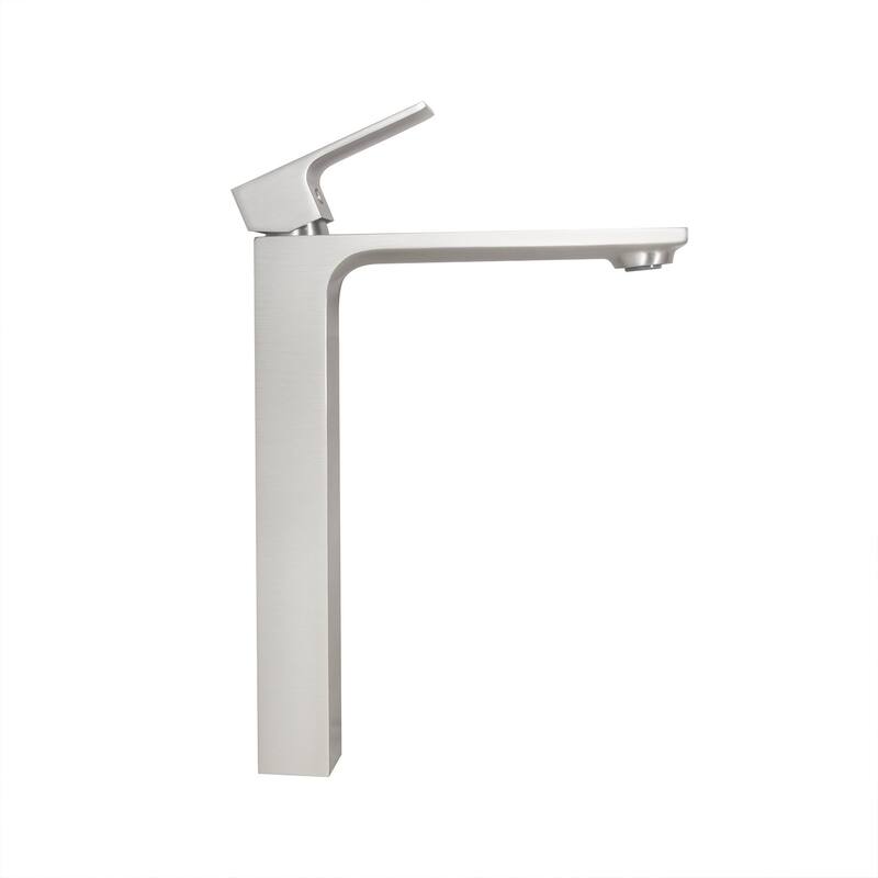 Single Handle Vessel Sink Bathroom Faucet With Pop Up Drain Assembly
