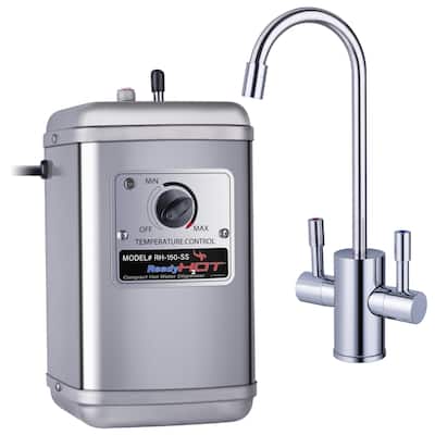 Ready Hot 150 Instant Hot Water Tank, 2-Handle Polished Chrome Faucet