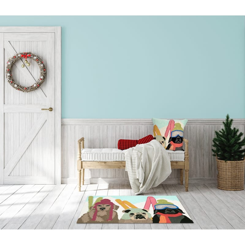 Liora Manne Frontporch Ski Patrol Indoor/Outdoor Mat