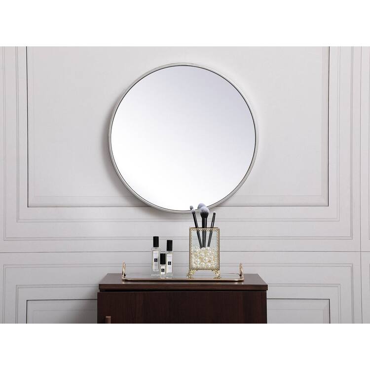 Elegant Lighting Eternity 18" Diameter Circular Beveled Metal Framed