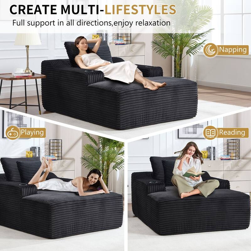 Oversized Sleeper Sofa for Living Room Deep Seat Lounge