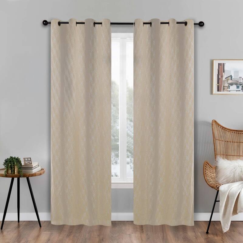 Superior Zuri Washable Room Darkening Curtains, Set of 2 Panels