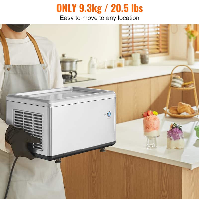 Fried Ice Cream Roll Machine for Making Ice Cream, Frozen Yogurt, Ice Cream Rolls - 12.6" x 8.5"