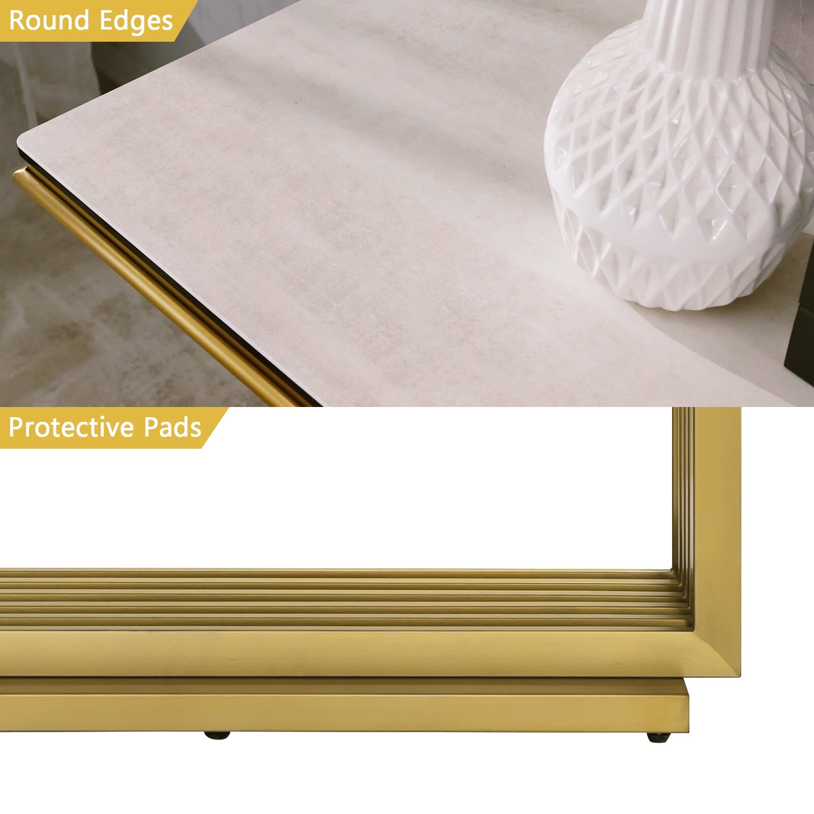 Glam 60 inch Rectangular Glass Console Table with Brushed Gold Stainless Steel Base Bed Bath Beyond 40602398