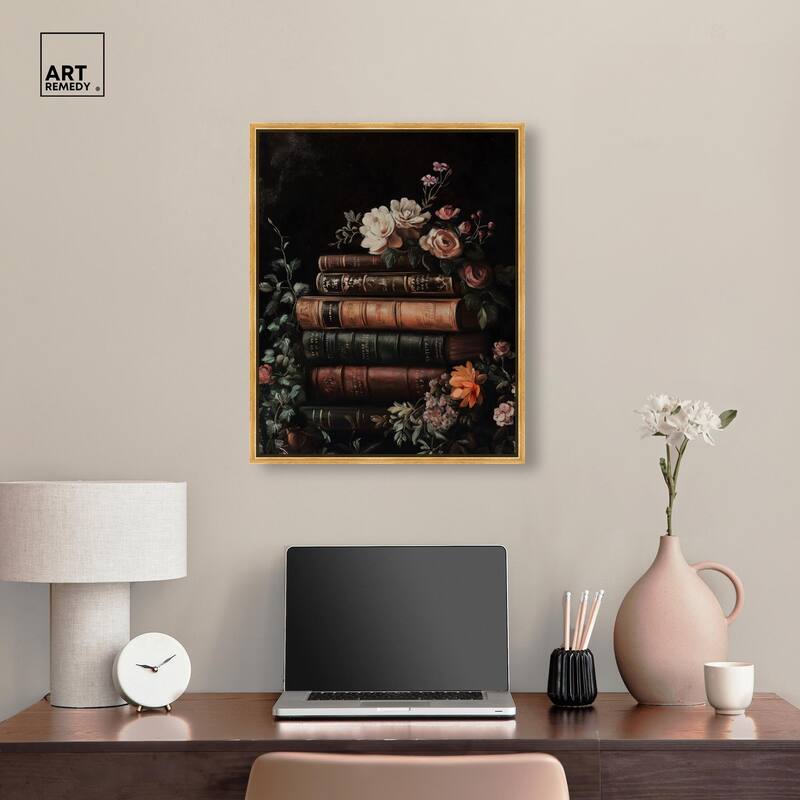 Stacked Wisdom Canvas by Art Remedy