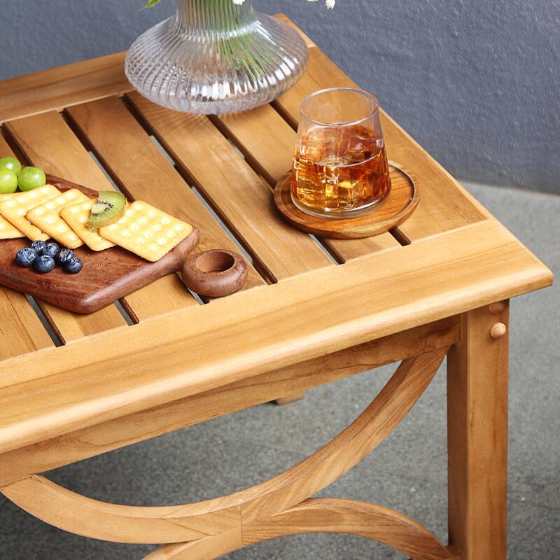 Cambridge Casual Lowell 3-Piece Teak Patio Chat Set