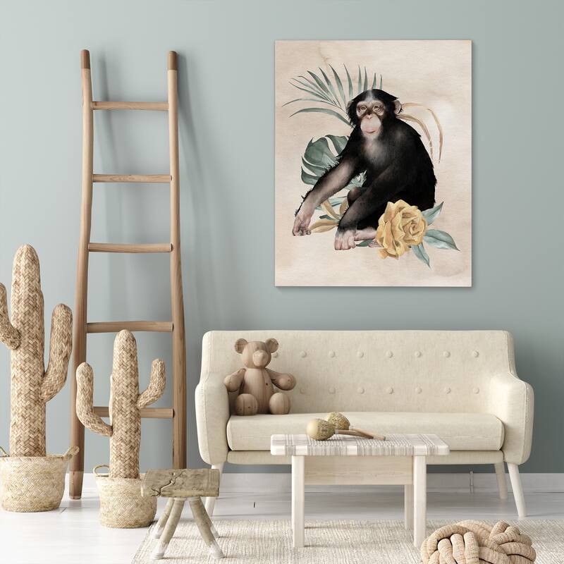 TROPICAL MONKEY Canvas Art By Terri Ellis Bed Bath & Beyond 33325910