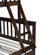 preview thumbnail 4 of 10, Twin Over Full Rubber Wood Bunk Bed with Trundle, Espresso