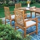 preview thumbnail 39 of 39, MAISON ARTS Outdoor 7/9-Piece Solid Acacia Wood Dining Set, Expandable Dining Table and 6/8 Wood Dining Chairs