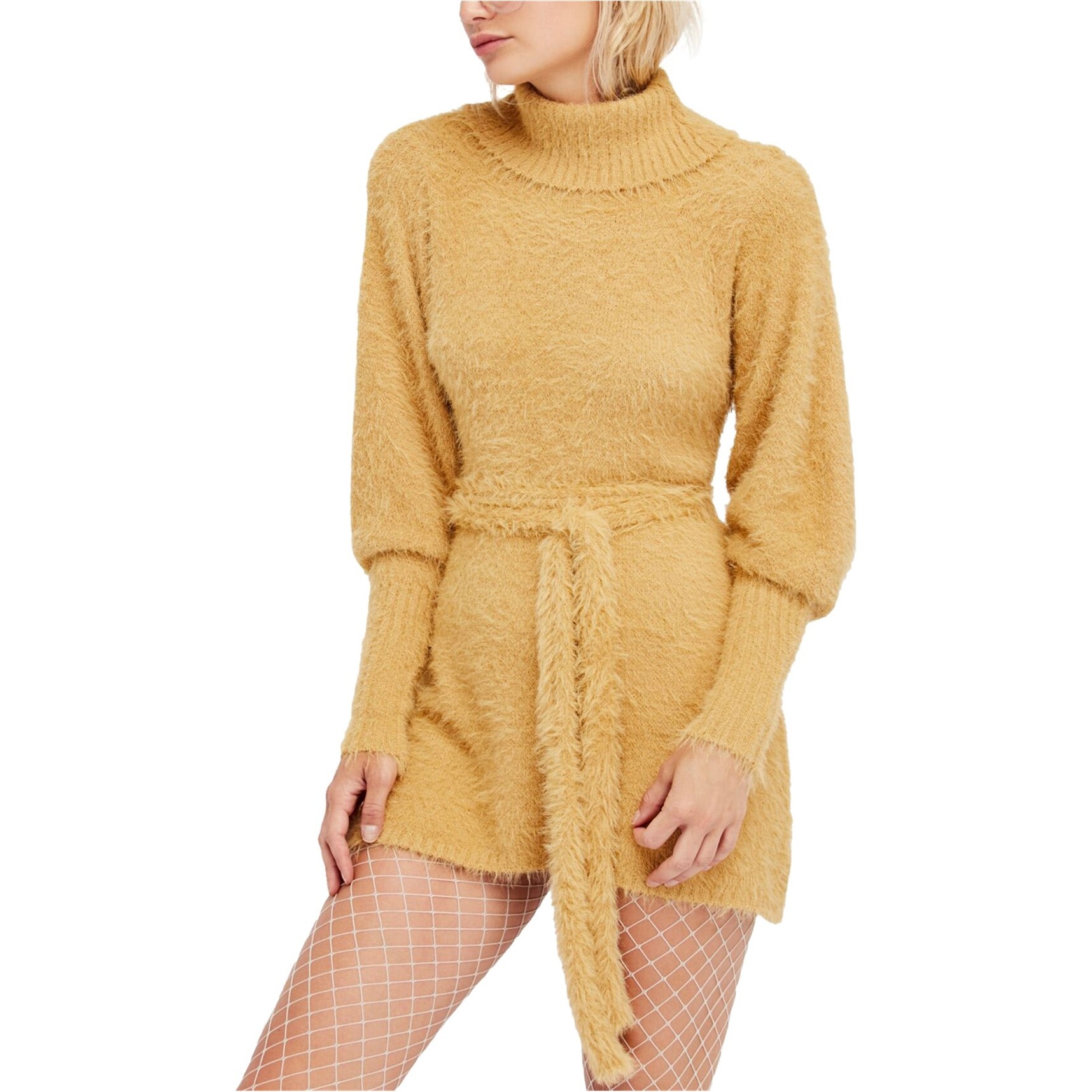 turtleneck mini dress