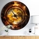 preview thumbnail 7 of 8, Designart 'Ancient Mayan Calendar Collage' Oversized Modern Wall CLock 23 in. wide x 23 in. high