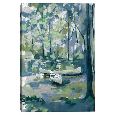 Canoe Clearing by Studio Arts Canvas Art Print