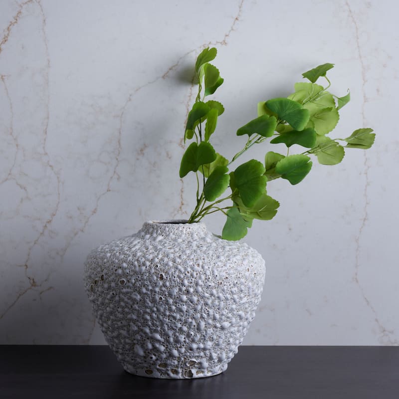 Elements Set of 6 Artificial Gingko Branch, 25 Inch - N/A