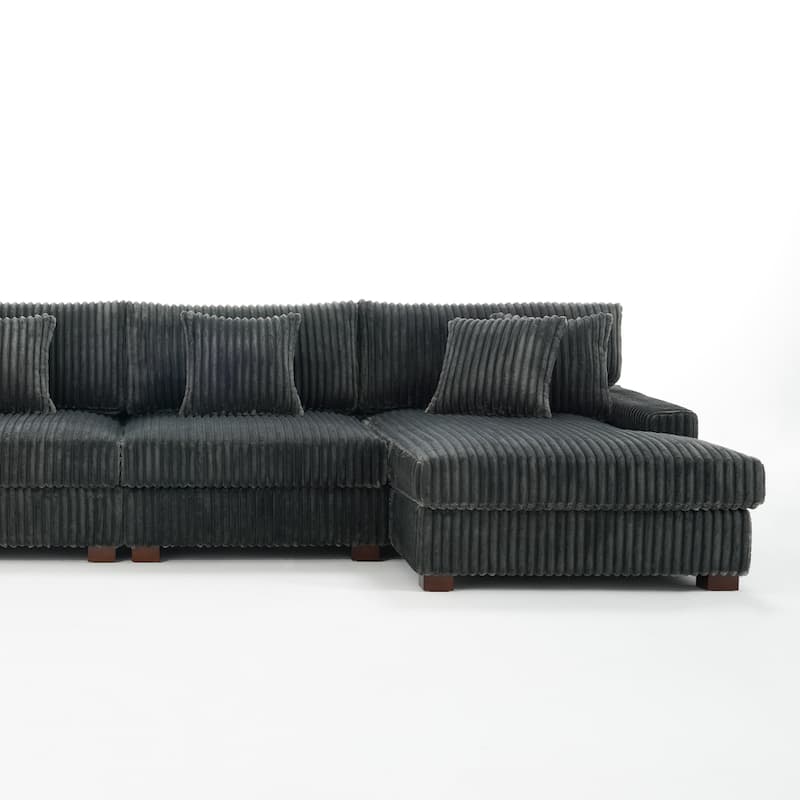 Anne 150" W Oversized Upholstered Modular Sectional Sofa