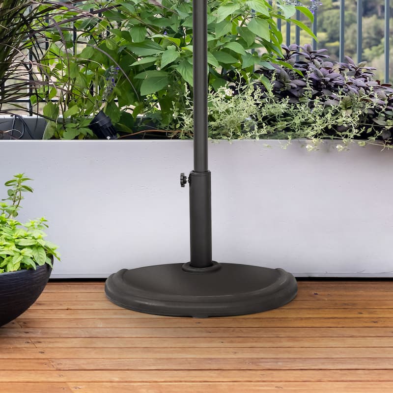Patio 17.7’’ Half Round Umbrella Base, Weight Up to 20.9 LBS