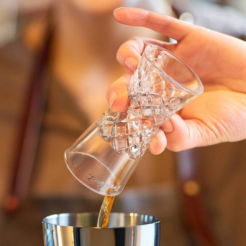 Final Touch Yarai Glass Double Jigger