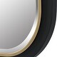 preview thumbnail 5 of 4, Nevaeh Curved Beveled Rectangle Wall Mirror - 43" - Black and Gold