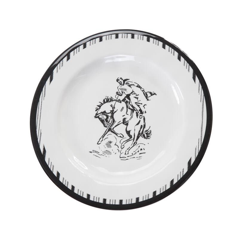 Paseo Road by HiEnd Accents Ranch Life Dinner Plate Set, 4PC