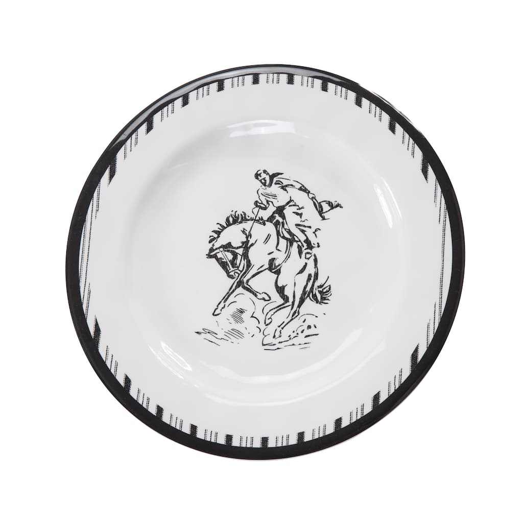 Paseo Road by HiEnd Accents Ranch Life Dinner Plate Set, 4PC