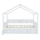 preview thumbnail 12 of 25, Wooden House Bed with Shelves and Storage