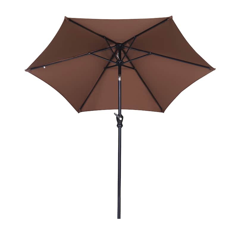 Ainfox 7.5ft Patio Umbrella Outdoor Umbrella Tilt Multi-color Without Base
