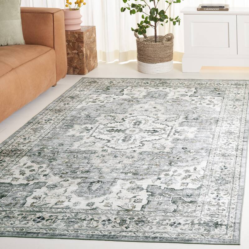 SAFAVIEH Arizona Dympna Vintage Rug - 10' x 14' - Light Grey/Beige