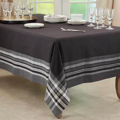 Striped Border Design Tablecloth