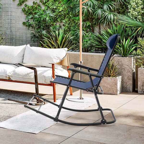 Foldable zero gravity rocking patio recliner chair sale