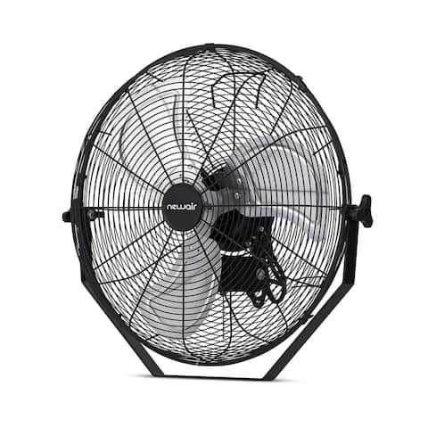 NewAir 18 Outdoor High Velocity Wall Mounted Fan with 3 Fan Speeds and Adjustable Tilt Head