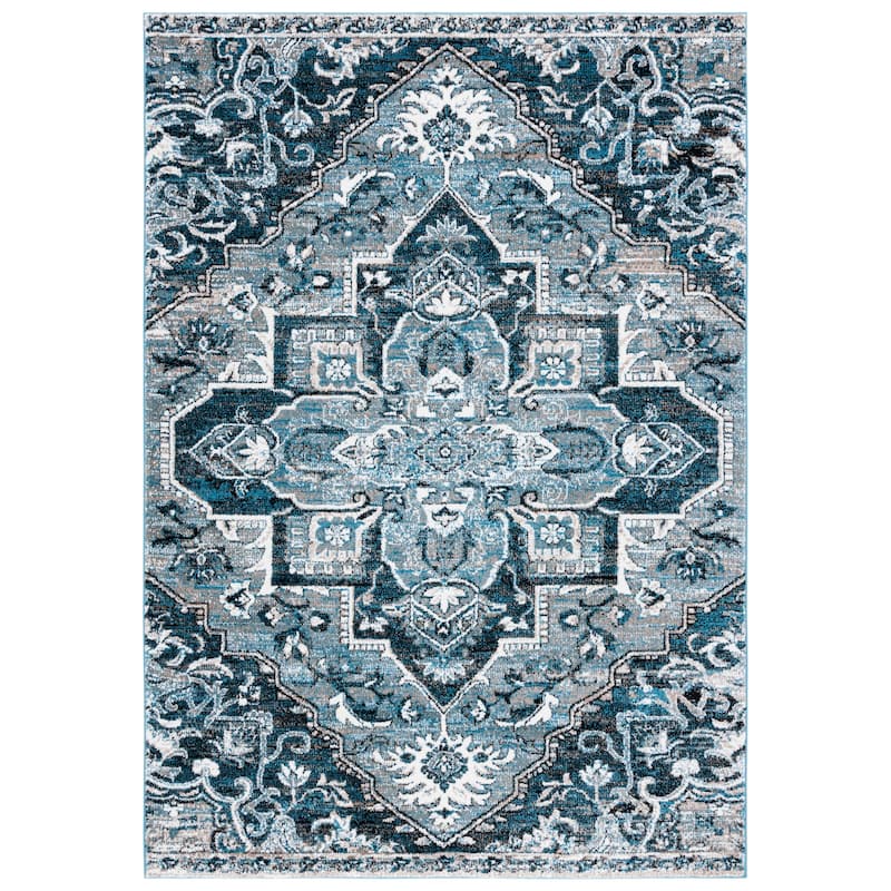 SAFAVIEH Vintage Hamadan Rosalie Rug - 4' x 6' - Blue/Ivory