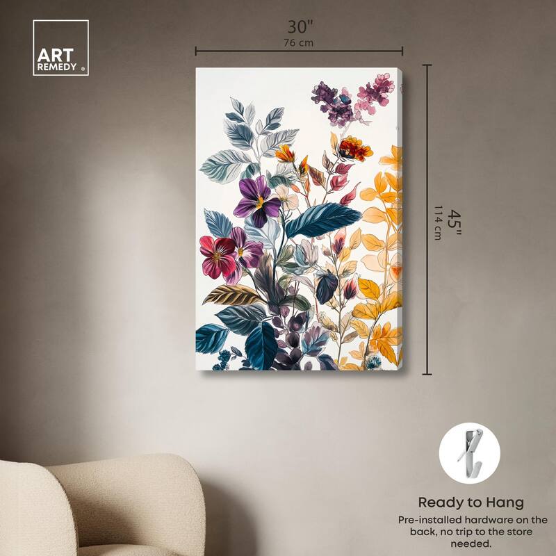 Iris Indigo I Canvas by Art Remedy, Gallery Wrapped