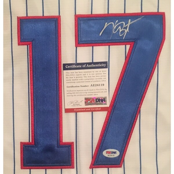 kris bryant autographed jersey