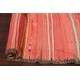 preview thumbnail 14 of 13, Vintage Tribal Moroccan Oriental Staircase Runner Rug Wool Flat-weave - 4'3" x 8'7"