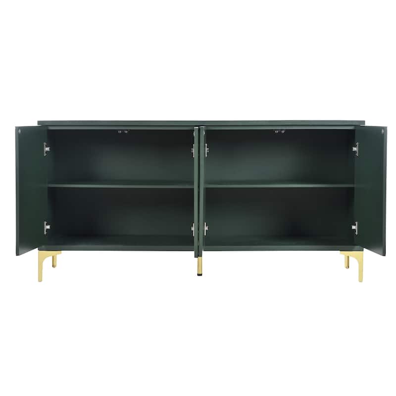 60" Wood Sideboard Buffet Cabinet with Storage for Kitchen