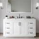 Option White / Giotto Quartz Top / Matte Black Hardware