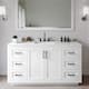 Option White / Giotto Quartz Top / Matte Black Hardware
