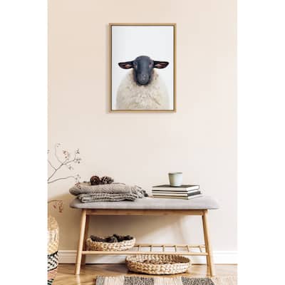 Kate and Laurel Sylvie Dorper Sheep Framed Canvas by Amy Peterson Art Studio