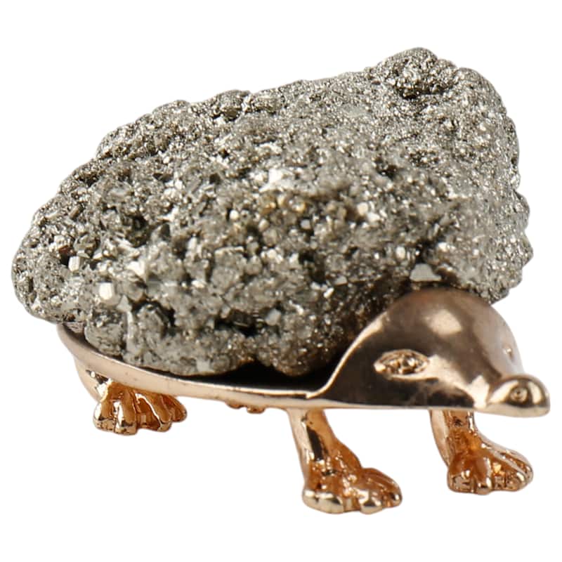 Metal Decorative Object Turtle Figurine Shell Modern Home - 2" Silver - 2" x 2" x 2"