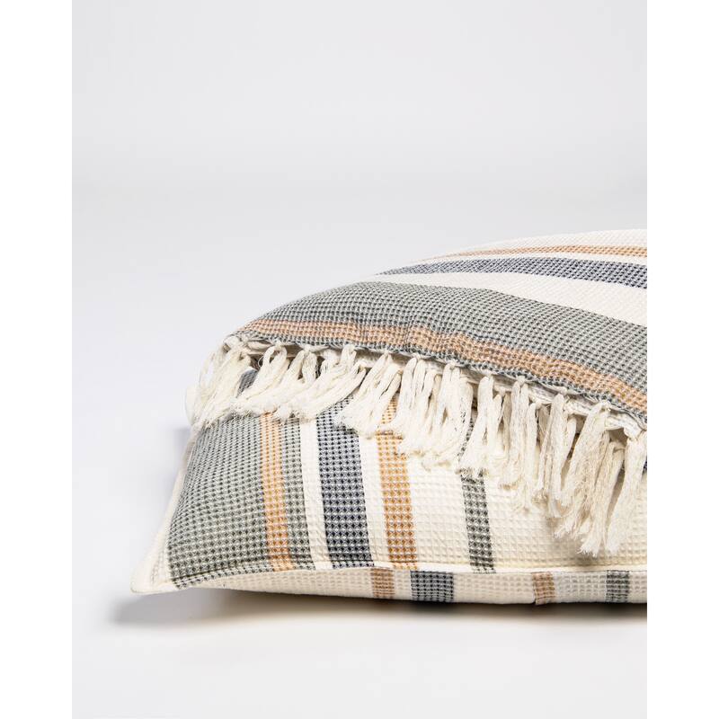 Bruce Multicolor Cotton-Linen Coverlet or Pillow Sham