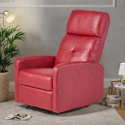 Contemporary Lever-Action Recliner Chair - Minimalist Upholstered Design with Smooth Lines