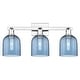preview thumbnail 36 of 120, Innovations Lighting Endless Possibilities Arcadia - Bella - 3 Light 25" Bath Vanity Light Blue/Polished Chrome