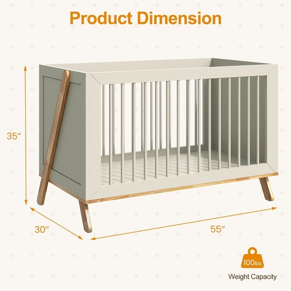 4-in-1 Convertible Baby Crib - Bed Bath & Beyond - 43196156