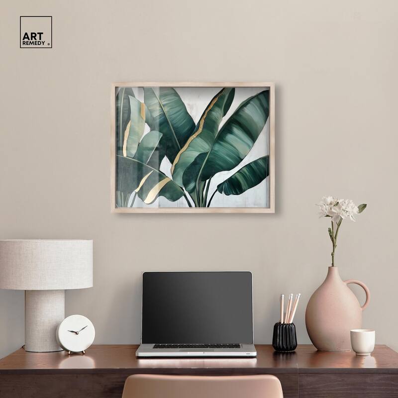 Jungle Jewel Jade I Shadowbox by Art Remedy