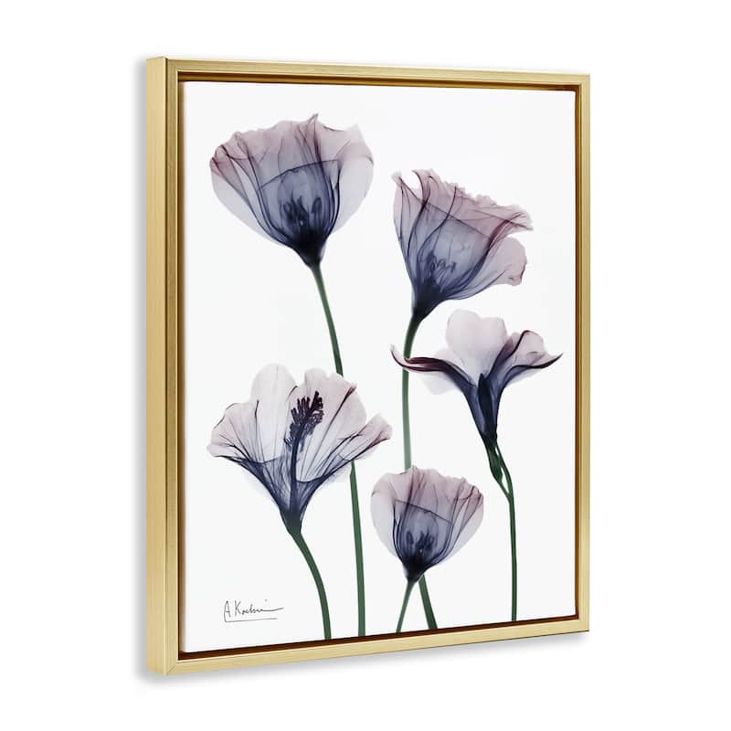 Stupell Subtle Fresh Flowers Framed Floater Canvas Wall Art Design By Albert Koetsier