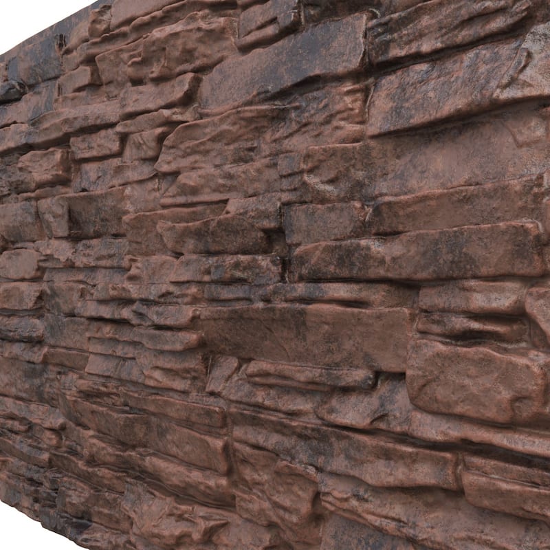 Canyon Ridge Stacked Stone, EverStone Faux Stone Siding Panel
