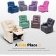 preview thumbnail 13 of 49, MCombo Big Kids Recliner Chair for Toddler Boys and Girls Faux Leather - 28.3"(L)x26.4"(W)x34.2"(H)