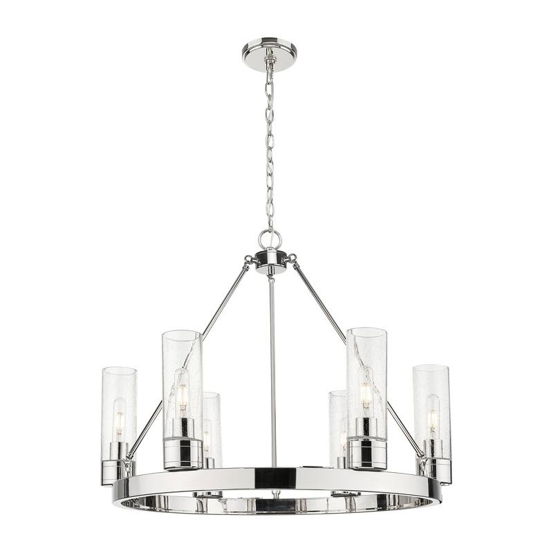Innovations Lighting Downtown Urban - Boreas - 6 Light 29" Chandelier with 8" Shades
