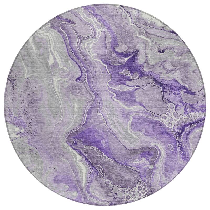 HomeRoots Abstract Modern Rectangle Outdoor Rug
