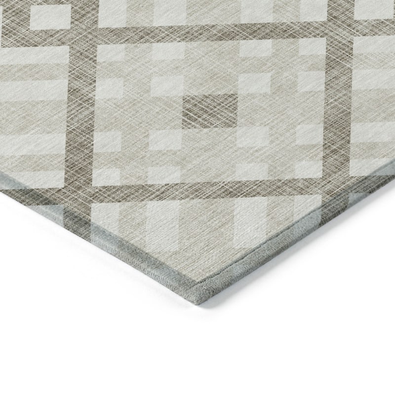 HomeRoots Geometric Transitional Rectangle Outdoor Rug