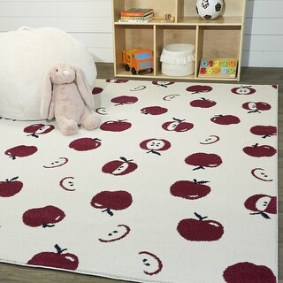 Callie Very Apples Area Rug - Bed Bath & Beyond - 34617332